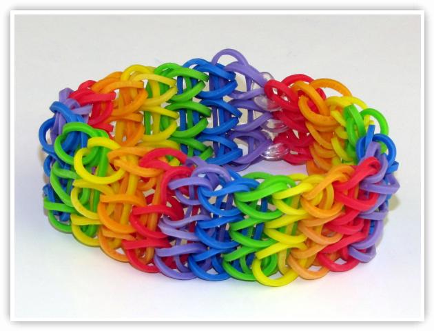 Rainbow loom triple single bracelet | Rainbow loom, Loom craft, Rainbow  loom bracelets