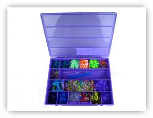  Rainbow Loom® Large Organizer Case with Buildable Compartments  to Store All Tools and Creations